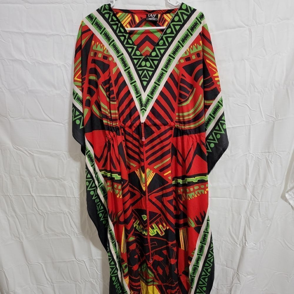 Nf colorful Dashiki and matching scarf